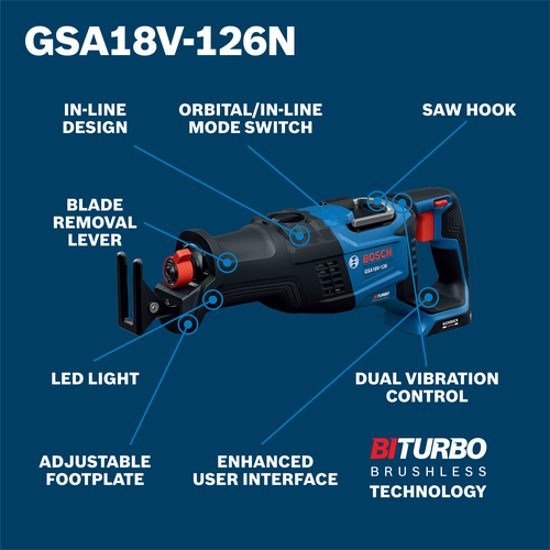 BOSCH レシプロ　GSA18V-LICH GSA18V-126N Reciprocating Saws