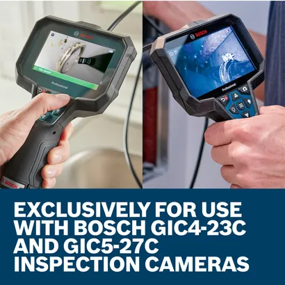 Exclusively for use with Bosch GIC4-23C and GIC5-27C inspection cameras.