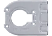 Product image on white of the palm router accessory D Shaped subbase model GKFD01.