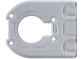 Product image on white of the palm router accessory D Shaped subbase model GKFD01.