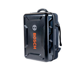 Bosch black hard case with handle and "BOSCH" logo.