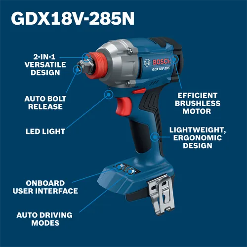 Bosch power tool product image on walkaround view.