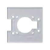Bosch GKFSQ01 Palm Router Square Subbase on a white background.