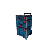 Bosch LBOXX3ST L-Boxx Contractor 3-Stack shown the front view and distant on a white background.