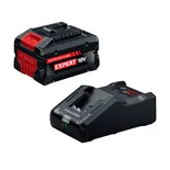 Bosch GXS18V-27N18X 18V Starter Kit with (1) Expert 18V 8 Ah High Power Battery and (1) 18V 16 Amp Battery Turbo Charger.