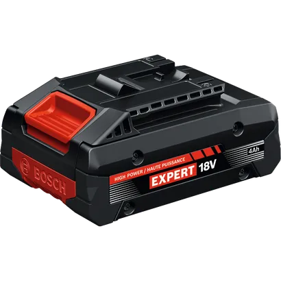 Bosch EXBA18V-40 EXPERT 18V Lithium-Ion 4 Ah High Power Battery on a product image dynamic.