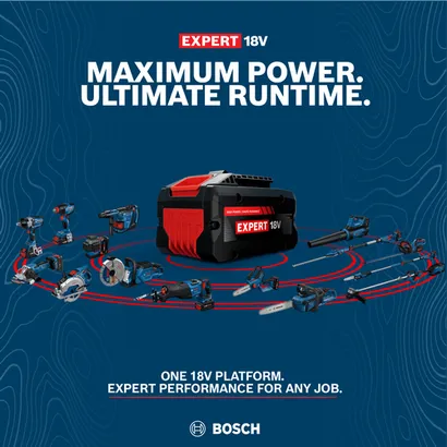 Image showcasing the Platform One Expert 18V, with high performance for any job.