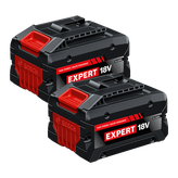 Bosch EXBA18V-60-2PK EXPERT 18V Lithium-Ion 6 Ah High Power Battery, 2-Pack on a product image dynamic.