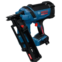 Product Image Dynamic of EXNH18V-90MDN 18V Brushless 30 Degree Framing Nailer on a white background.