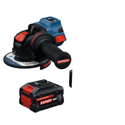 Product Image Dynamic of Bosch EXWS18V-15SB18X 18V EXPERT 5 – 6 In. Angle Grinder with Slide Switch Kit.
