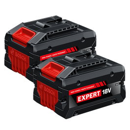 Bosch EXBA18V-80 EXPERT 18V Lithium-Ion 8 Ah High Power Battery, 2-Pack on a product image dynamic.