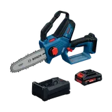 The Bosch GKE18V-20N14X 18V Cordless Pruning Saw Kit on the product image dynamic view.