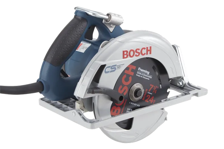 Product Image Dynamic of Bosch CS10 7-1/4 In. Circular Saw on a white background.