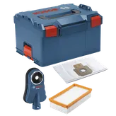 Product Image Dynamic Bosch GXA3-01L 9-Gallon PRO+GUARD™ Drilling Kit on a white background.
