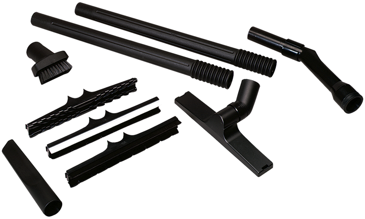 Product Image Dynamic of Bosch VAC011 6-pc. Vacuum Tube and Nozzle Kit on a white background.