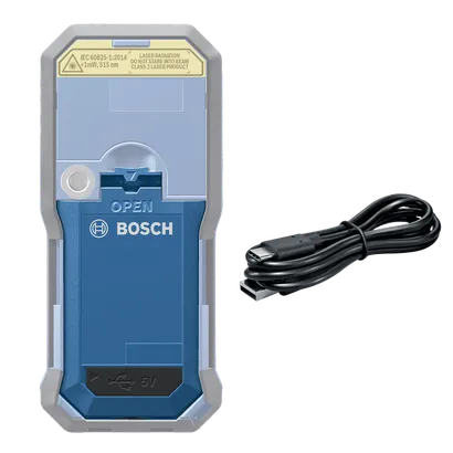 Product Image Dynamic of Bosch GLM-BAT/GBA37V10 3.7V Lithium-Ion 1.0 Ah Battery on a white background.