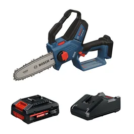 The Bosch GKE18V-20N14X 18V Cordless Pruning Saw Kit on the product image dynamic view.