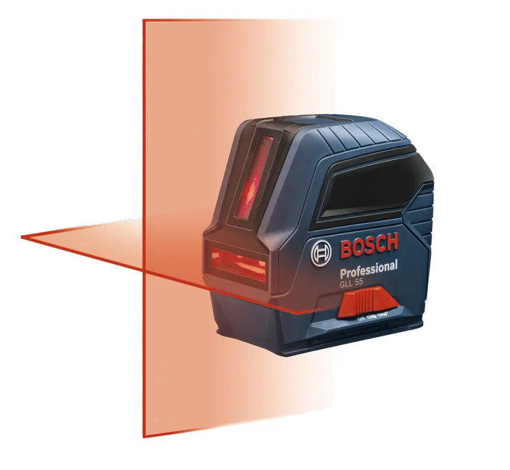 Product Image Dynamic of Bosch GLL 55 Self-Leveling Cross-Line Laser on a white background.