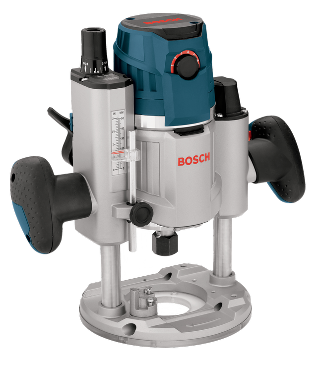 Image Dynamic of Bosch MRP23EVS 2.3 HP VS Plunge-Base Router on a white background.
