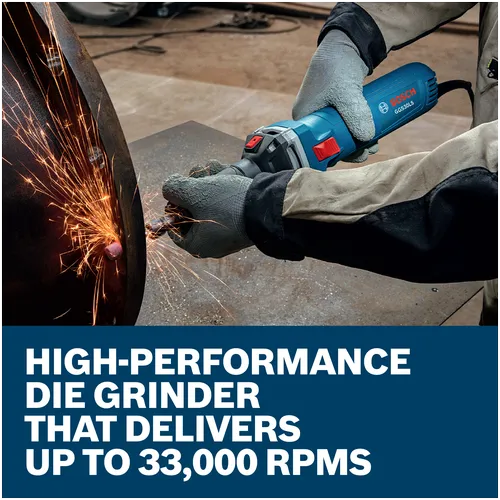 Features/Claims image of Bosch GGS30LS 6 Amp Die Grinder With Slide Switch.