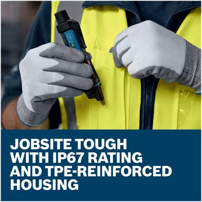 Features/Claims of Bosch GVD1000-17 Non-Contact Voltage Tester with application.