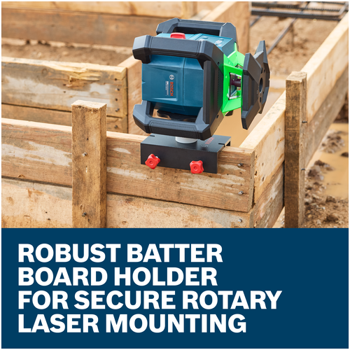 Features/Claims image of Bosch BB1 Batter Board Holder with application.