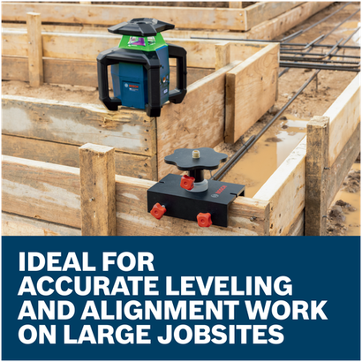 Features/Claims image of Bosch BB1 Batter Board Holder with application.
