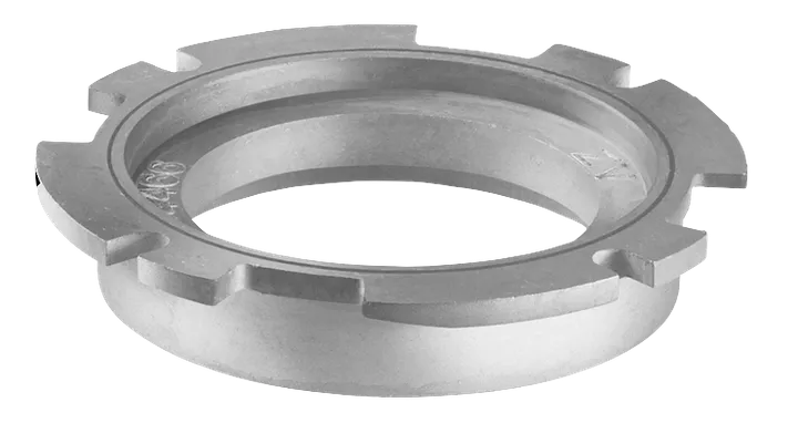 Product Image Dynamic of Bosch RA1100 Threaded Templet Guide Adapter on a white background.
