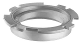Product Image Dynamic of Bosch RA1100 Threaded Templet Guide Adapter on a white background.