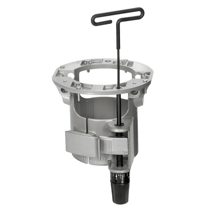 Product Image Dynamic of Bosch RA1165 Undertable Router Base with Above-Table Wrench Access.