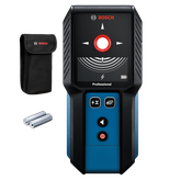 The Bosch GMS120-27 Wall Scanner on the product image dynamic on a white background.