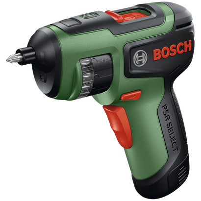 Product Image Dynamic of Bosch PSR-SELECT 4V Max Multi-Bit Screwdriver on a white background.
