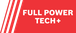 "FULL POWER TECH +" displayed in white text in a red banner with diagonal white stripes.
