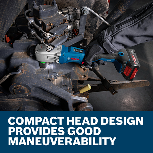 Web Image of Bosch GRS18V-330 18V 1/2 In. Right Angle Impact Wrench and EXPERT Battery on application.