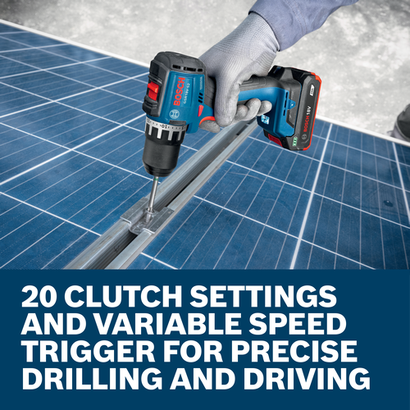 Web Image of Bosch GXL18V-28B22 18V 2-Tool Combo Kit with application and features.