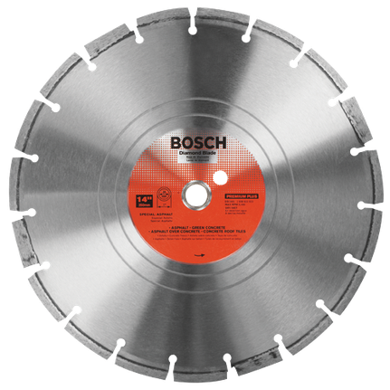 14 In. Premium Segmented Rim Diamond Blade for Soft Materials