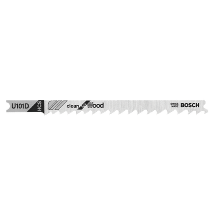 5 pieces 4 In. 6 TPI Clean for Wood U-Shank Jig Saw Blades