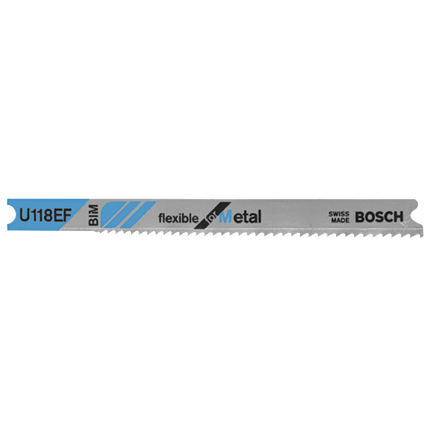 Bosch U101D Jigsaw Blades - 3-5/8" 6 TPI HCS Universal Shank - 5 Pack Made In Switzerland