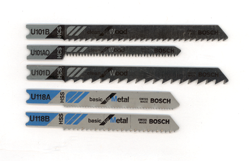 5 piece Assortment U-Shank Jig Saw Blade Set for Wood and Metal