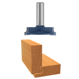 Bosch router bit with wood cut display.