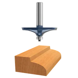 Bosch router bit with wood cut display.