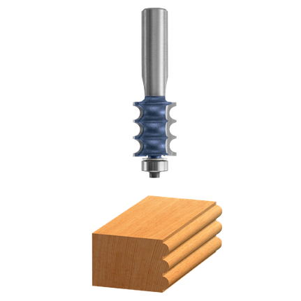 1/8 In. x 1 In. Carbide Tipped Multi Bead/Reed Bit