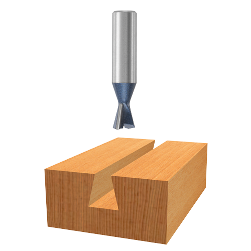 Bosch router bit with wood cut display.