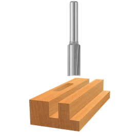 High-Speed Steel Double-Flute Straight Bits