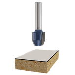 47408 Carbide Tipped 4 Wing Single Bevel Trim Cutter Assembly 25 Deg X 1 1 16 Dia X 1 4 X 1 4 Inch Shank