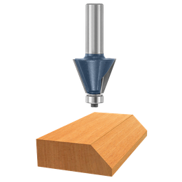 Bosch router bit with wood cut display.