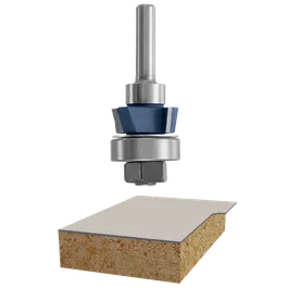 Bosch router bit with wood cut display.