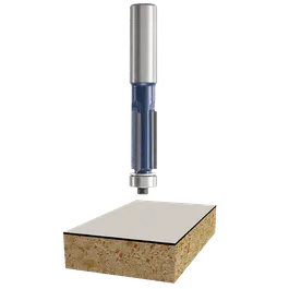 Bosch router bit with wood cut display.