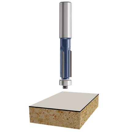 1/2 In. x 1 In. Carbide Tipped 3-Flute Flush Trim Bit
