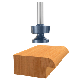 Bosch router bit with wood cut display.
